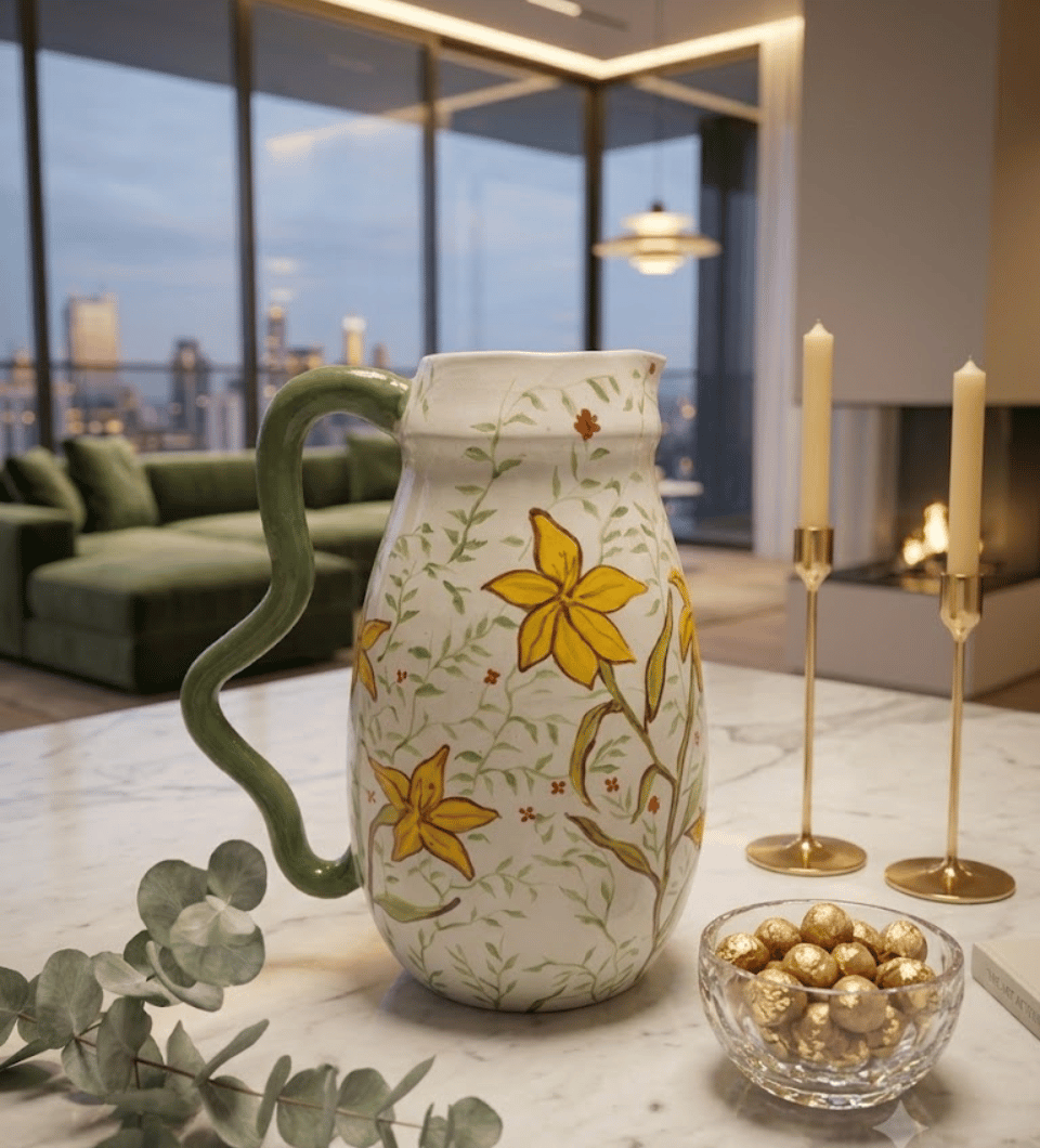 Hand Painted Pitcher