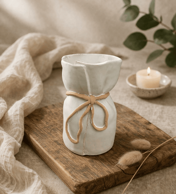 Handformed Ribbon Vase