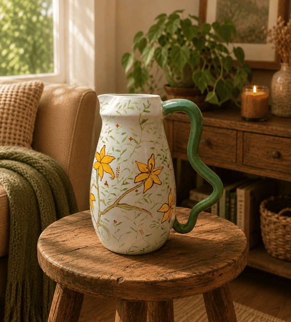 Hand Painted Pitcher