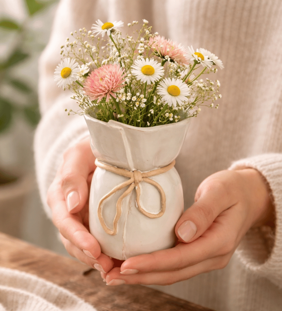 Handformed Ribbon Vase