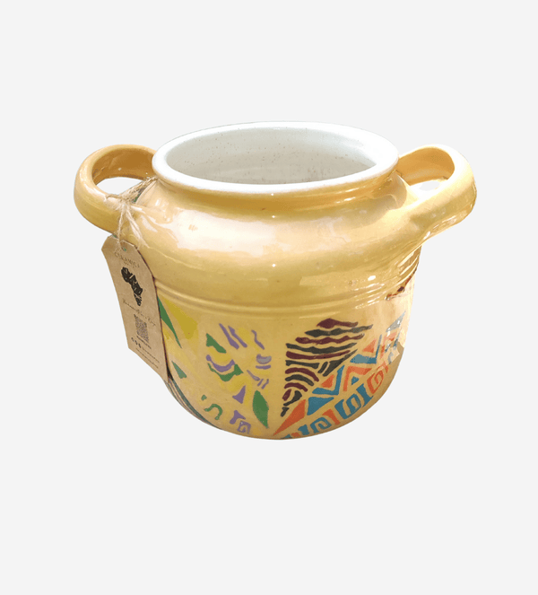 Utensil Jar with hand painted mosaic