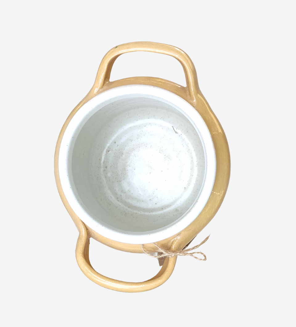 Utensil Jar with hand painted mosaic