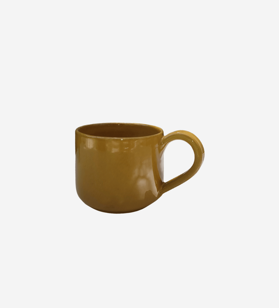 Tea cup Mustard Yellow