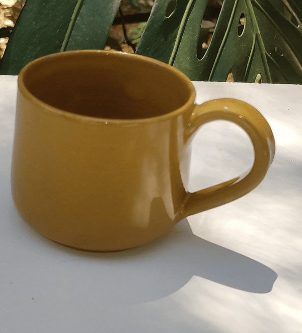 Tea cup Mustard Yellow