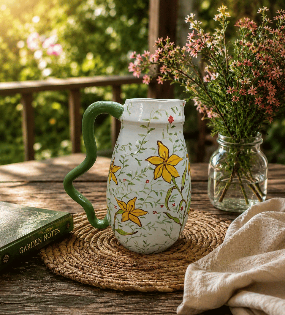 Floral Pitcher